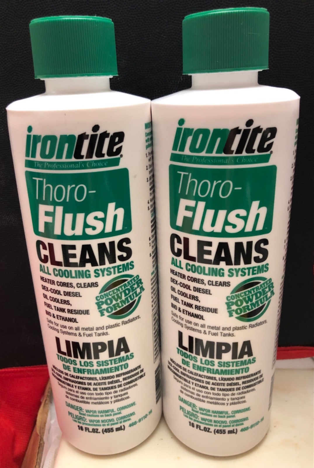 Thoro Flush Cleans All Cooling Systems 16 FL.OZ 455 mL LIMPIA. (2)
