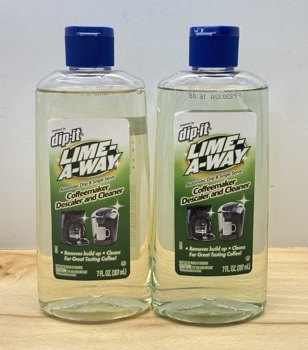 Dip-It Lime A Way Coffeemaker Descaler & Cleaner – 7oz Ea Lot Of 2