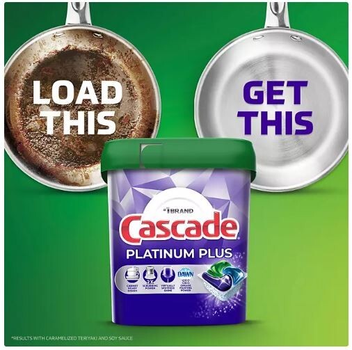 Cascade Platinum Plus ActionPacs Dishwasher Detergent Pacs, Fresh Scent (81 ct.)
