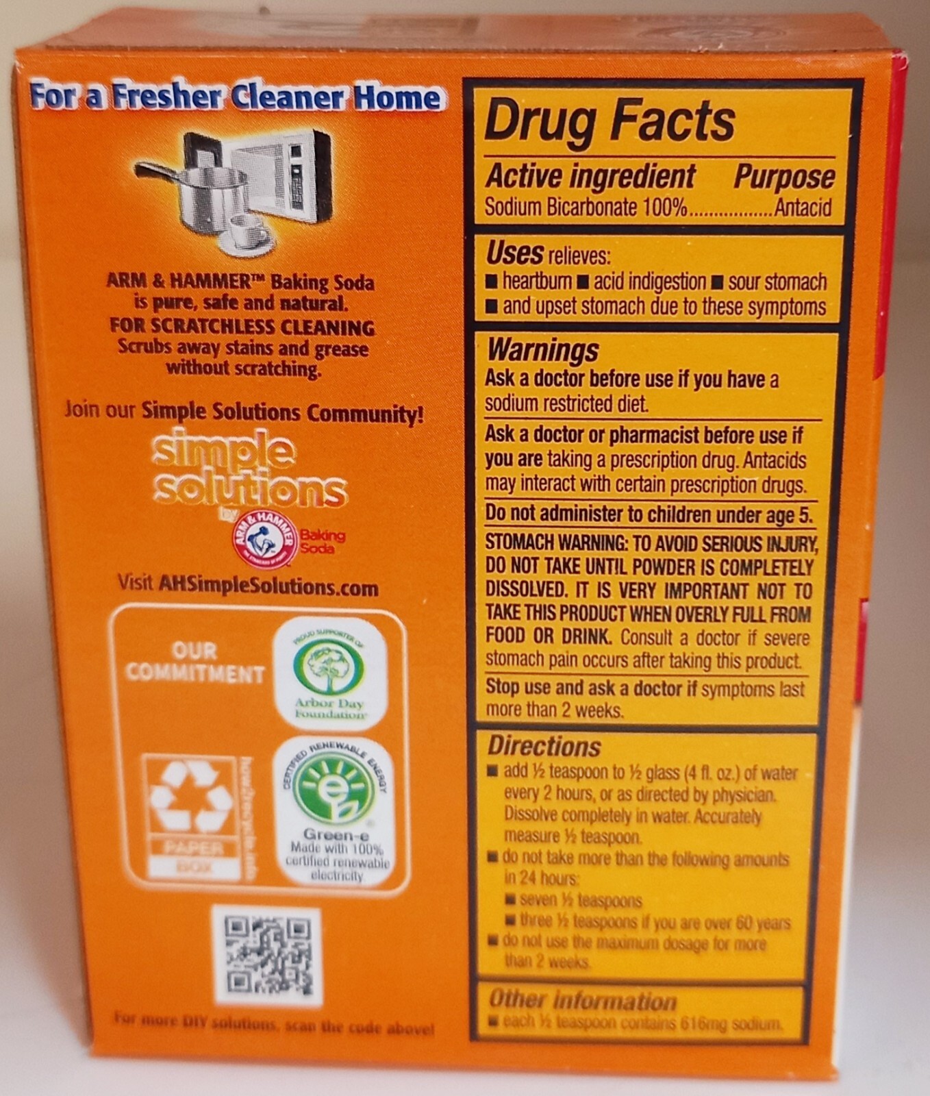 ARM & HAMMER Pure Baking Soda (2 Packs x 227g)