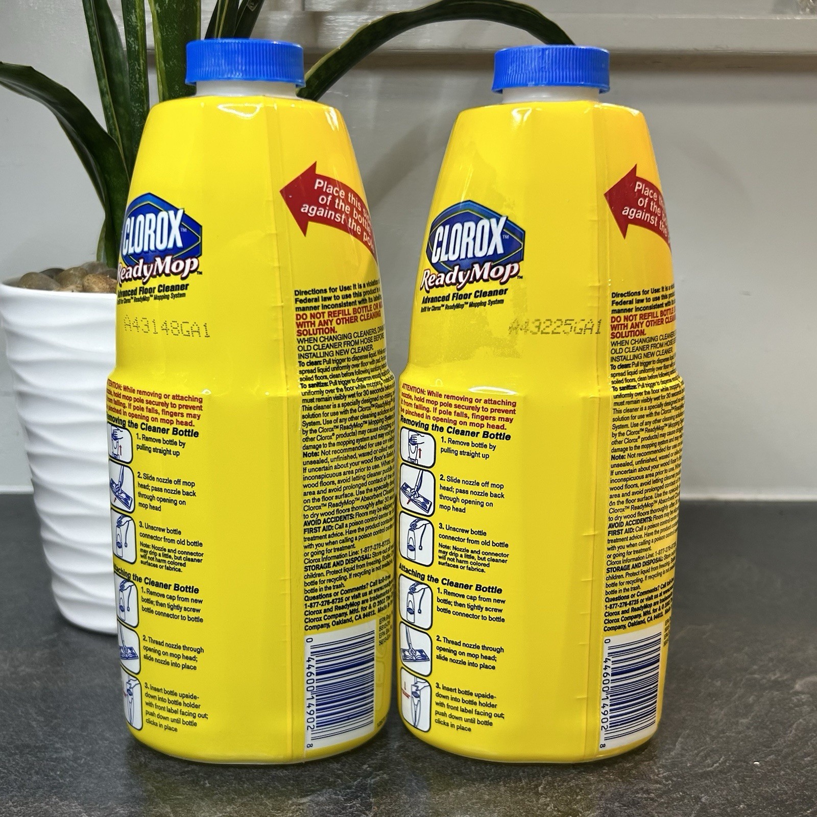2- Clorox Ready Mop Advanced Floor Cleaner Refill Bottle 24 oz FRESH SCENT New