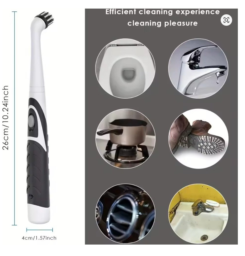 Electric Cleaning Brush 4 Replaceable Brush Heads Multifunction Scrubber Cleaner