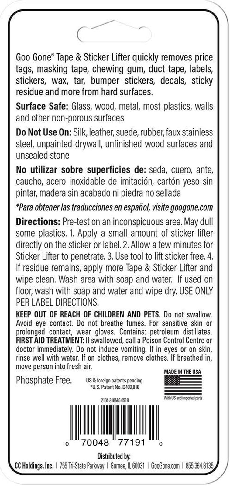 Sticker Lifter – Adhesive and Sticker Remover – 2 Ounce – Citrus Power Removes S