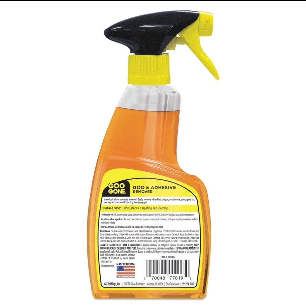(2-Pk) GOO GONE Original ADHESIVE REMOVER Glue Gum Fresh Citrus & Surface Safe