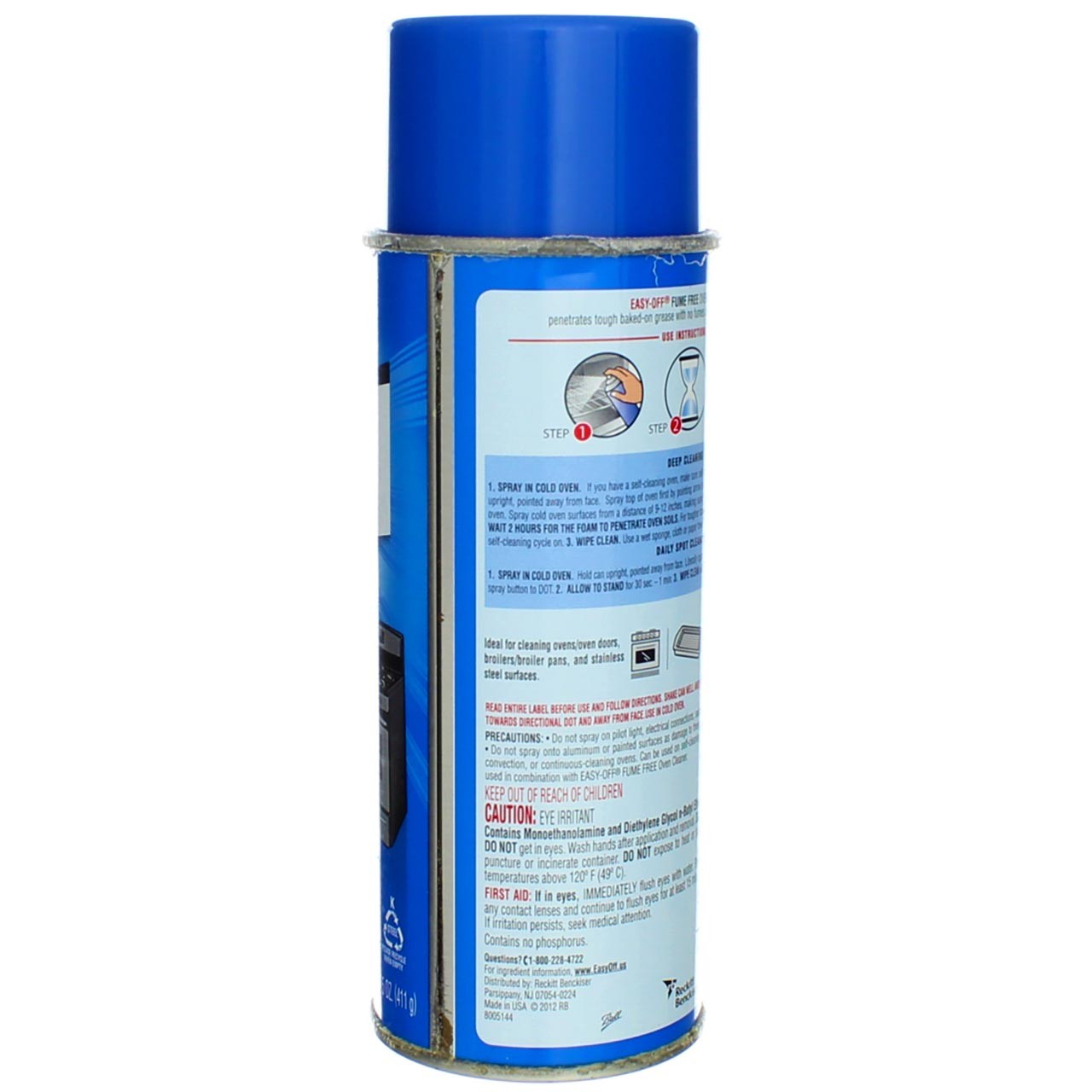 4 Pack Easy-Off Fume Free Oven Cleaner Aerosol, Lemon, 14.5 oz