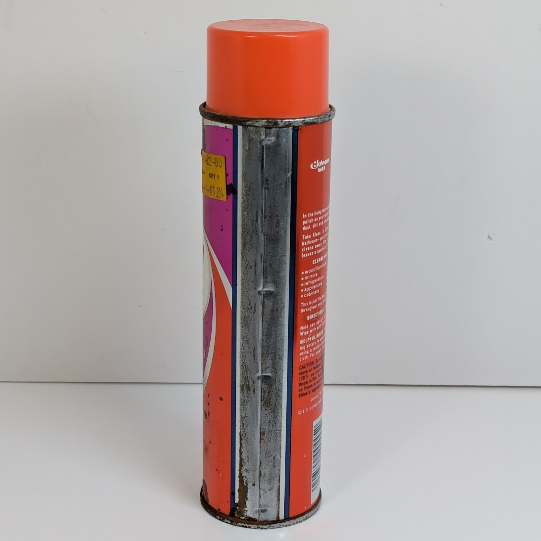 Johnson Wax Klean N Shine Foam Cleaner 1980 Spray Can – 90% Full – Vintage