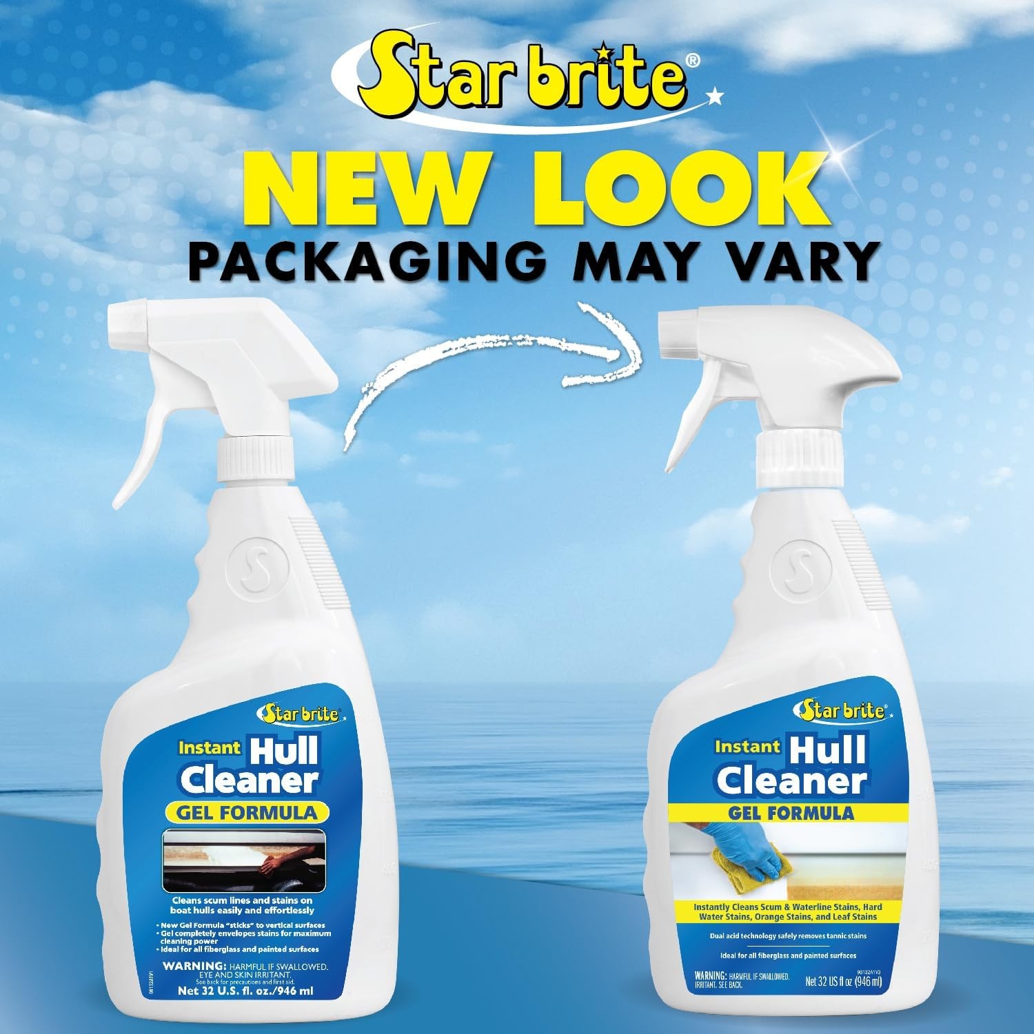 STAR BRITE Instant Hull Cleaner – 32 Oz Gel Spray – Easily Remove Stains, Scu…
