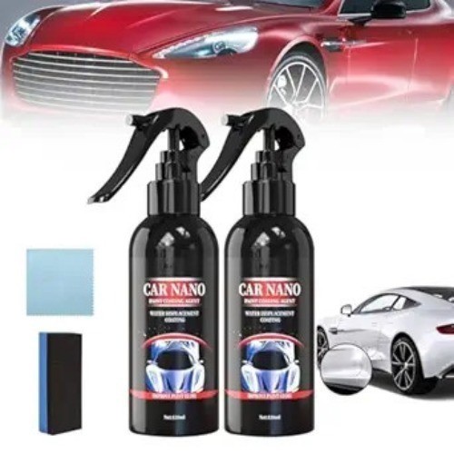 2PCS Car Nano Paint Coating Agent Water Displacement Coating, Scratch Remover, S