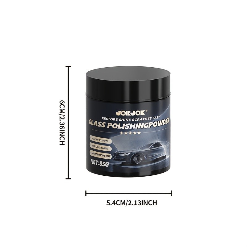 Multi-Purpose Bathroom Polishing Powder – Glass And Faucet Cleaner, Hard…