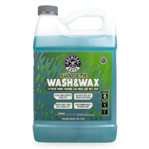 Sudpreme Wash & Wax 128 oz High Suds Foaming Car Wash Soap with Carnauba Wax