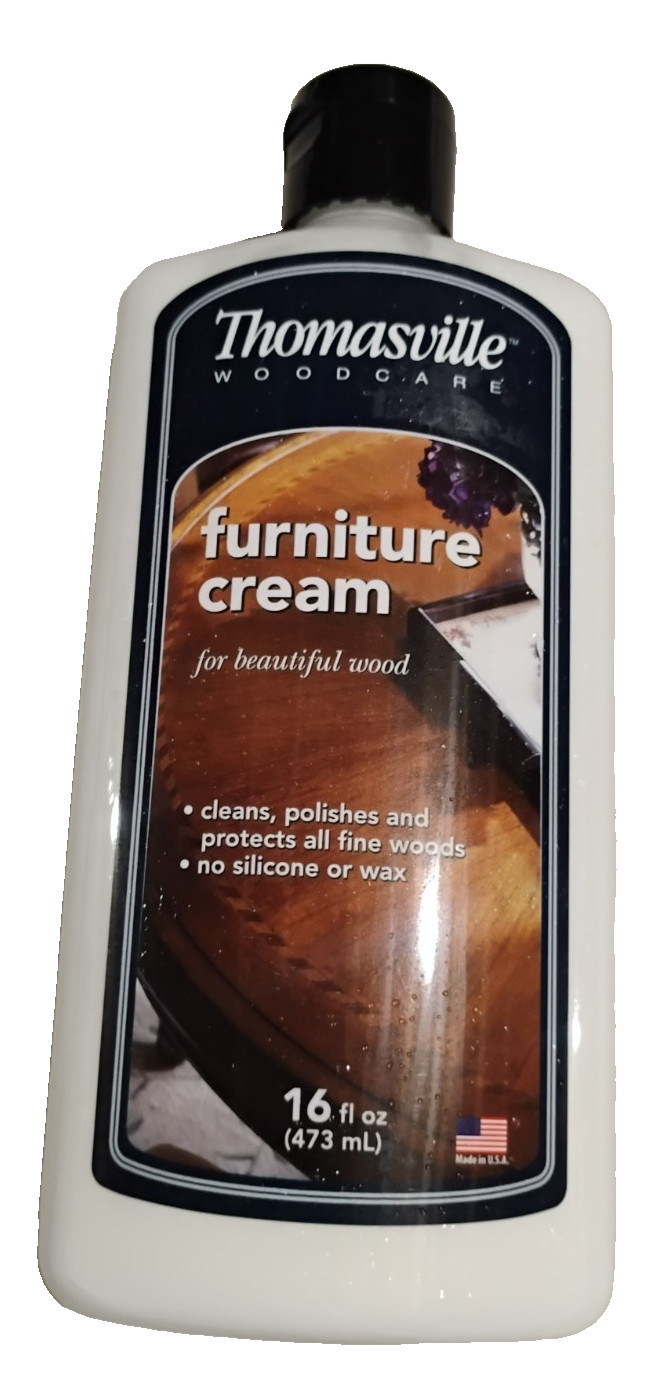 Thomasville Furniture Cream Fine Wood Polish 16 oz. Cleans Polishes Protects New