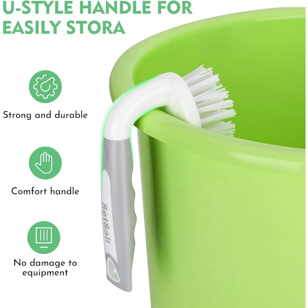 Heavy Duty Scrub Brushes Stiff Bristles Cleaning Brush for Shower Bathroom