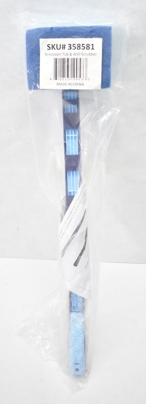 Telescopic Tub & Wall Scrubber Tool Adjustable Length 358581 Bathroom Tool
