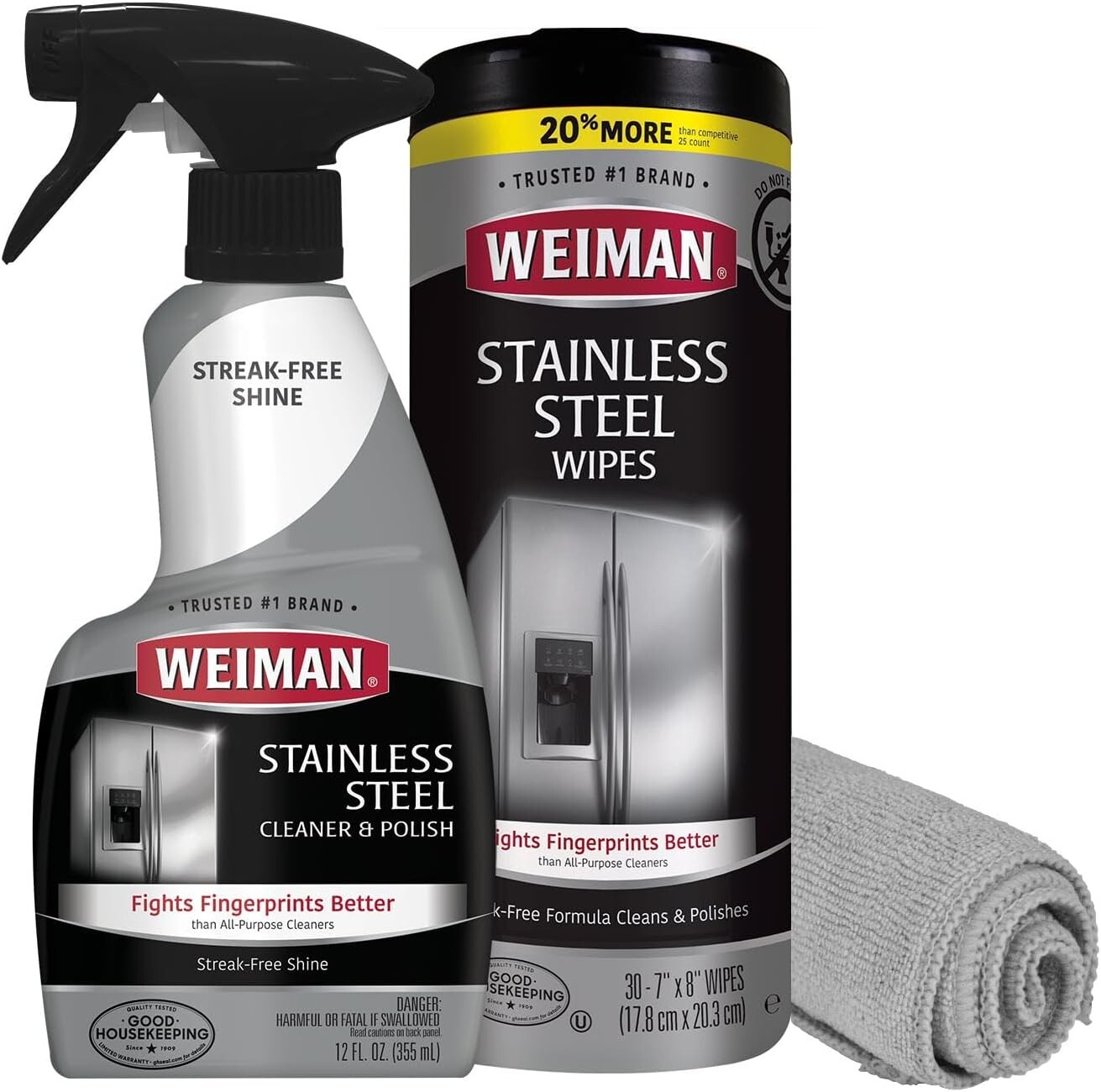 Effortless Stainless Steel Care: Cleaner Kit for Appliances – Streak-Free Finish