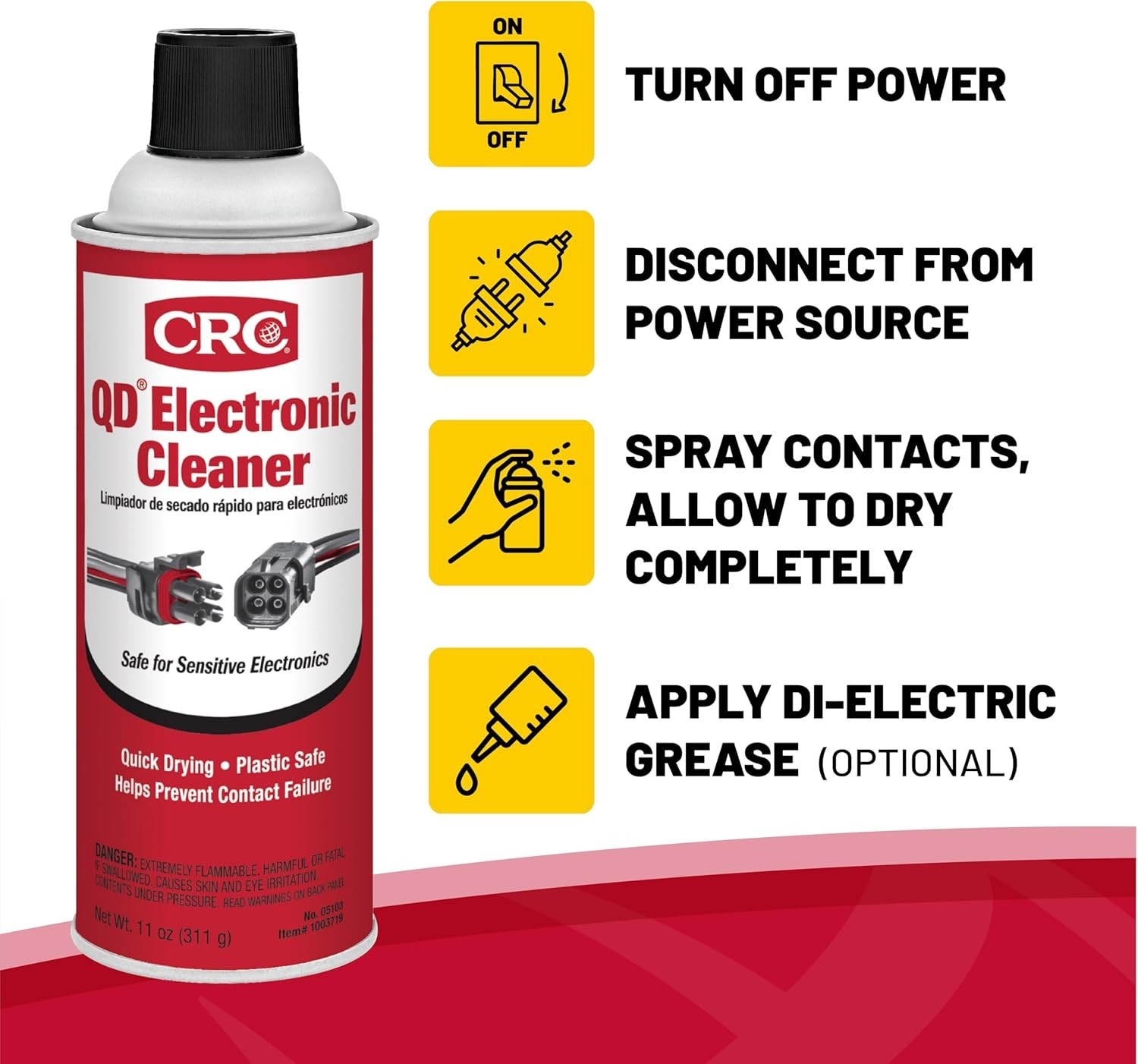 Electronic Cleaner Spray, Quick-Dry Aerosol for Sensitive Electronics, 11 oz
