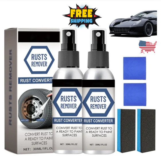 2PCS Nexa Rust Remover Spray,2025 Upgrade Rust Remover for Metal,Nexa 2.0 anti R