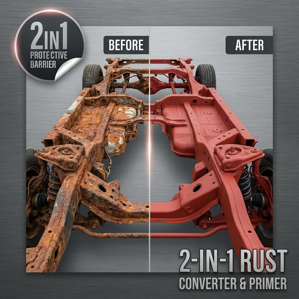Rust Converter Metal Primer 1 Gallon Anti Rust Coating Paint USA Made
