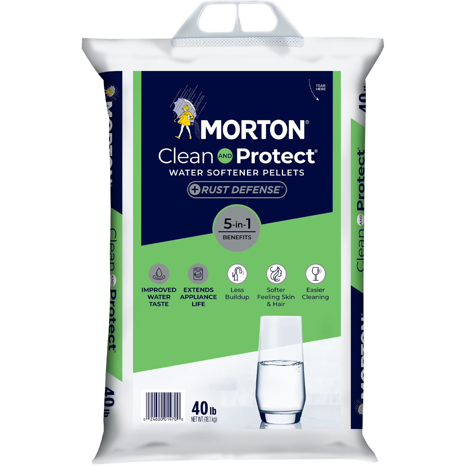 4 pack Morton Clean and Protect Plus Rust Defense Water Softener Salt Pellets 40