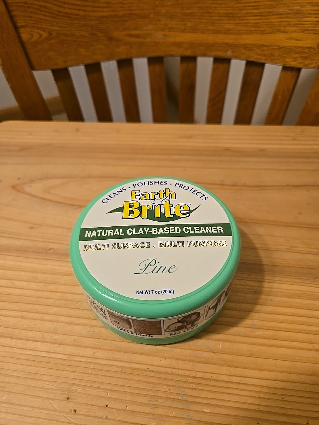 Earth Brite Natural Multi Purpose Cleaner 200g Pine Scent Sealed Sponge Included