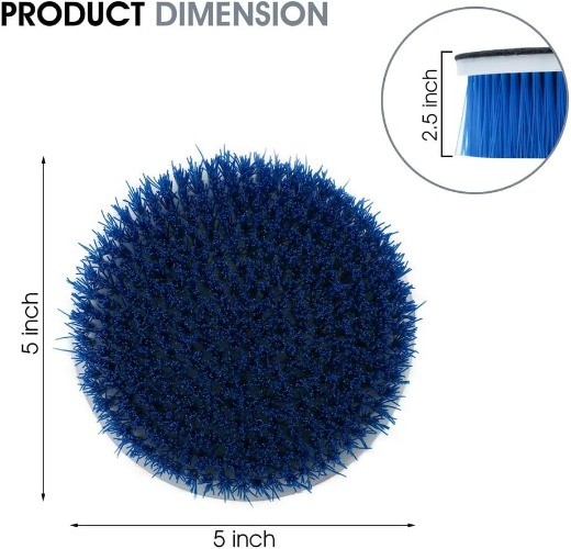 5″ Carpet & Upholstery Rotary Brush with 1.5-Inch Bristle – Premium Nylon Bristl