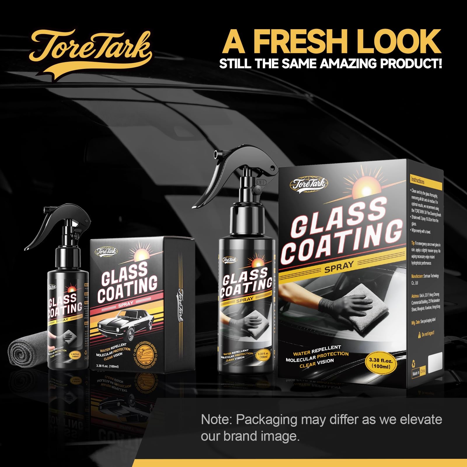 Ceramic Coating Spray for Windshield Protection | Long-Lasting Rain Repellent