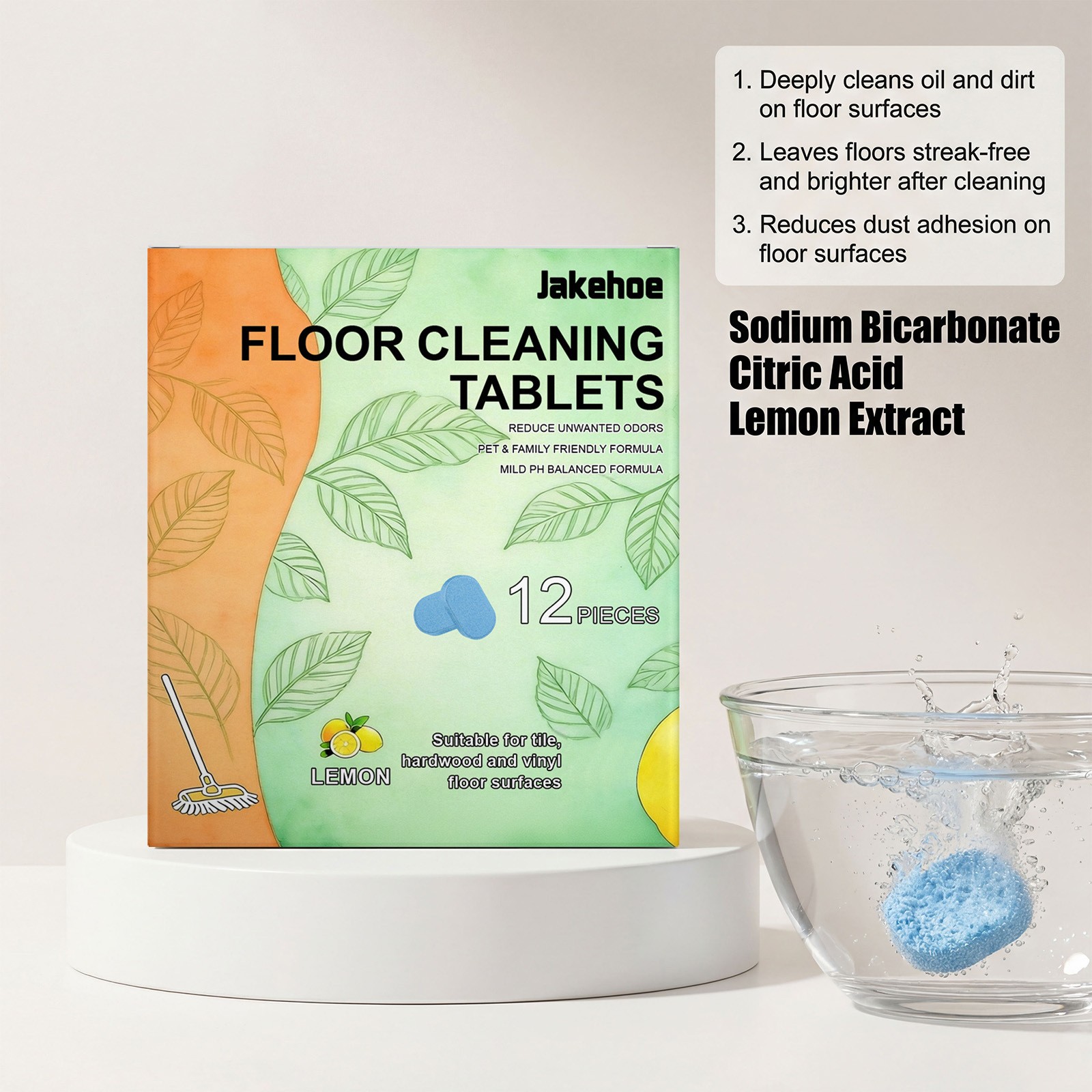 12~36Pieces Floor Cleaning Tablets – Powerful Floor Cleaner Cleaning Tablets US