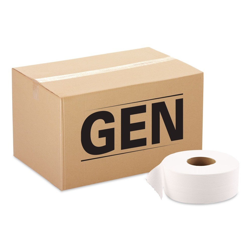 GEN ULTRA9B 3.3″ x 500′ 2-Ply JRT Jumbo Bath Tissue – White (12/CT) New