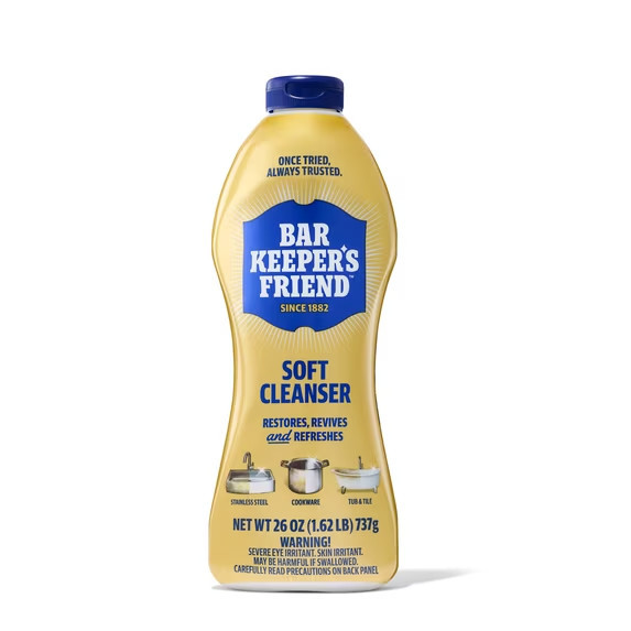 Bar Keepers Friend Soft Cleanser 26 oz Liquid Cleaner Rust Stain Remover