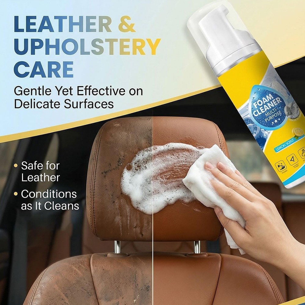 4-in-1 Multi-Enzyme Foam Cleaner, Deep Cleaning Spray for Car Kitchen Bathroom
