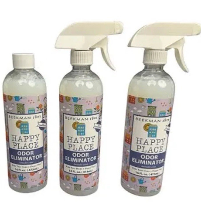 Beekman 1802 Happy Place Odor Eliminating Set of 3 Lavender 16 oz Each Sealed