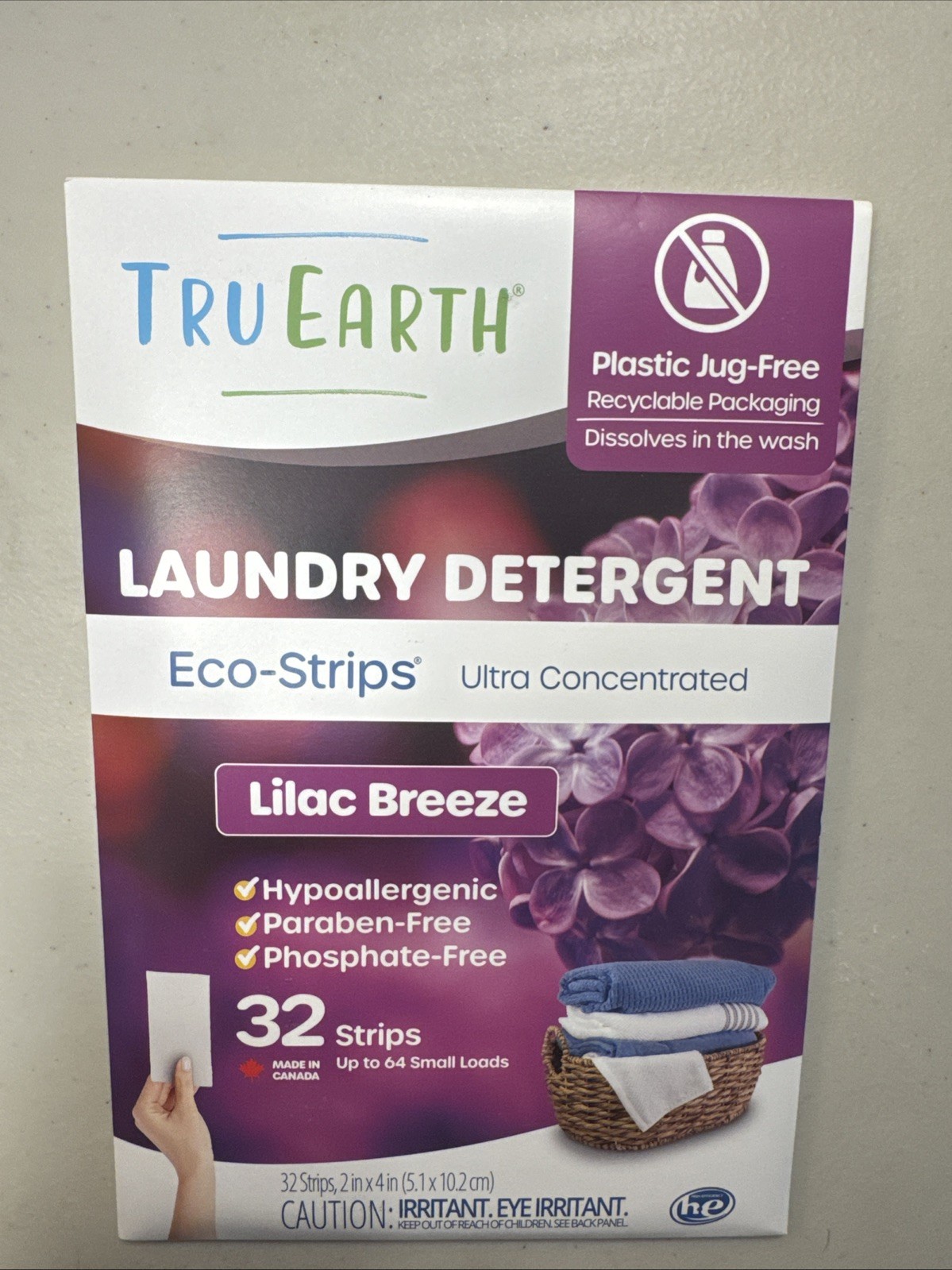 Tru Earth Eco-Strips Laundry Detergent, 32 Strips, 64 Small Loads, (NEW)