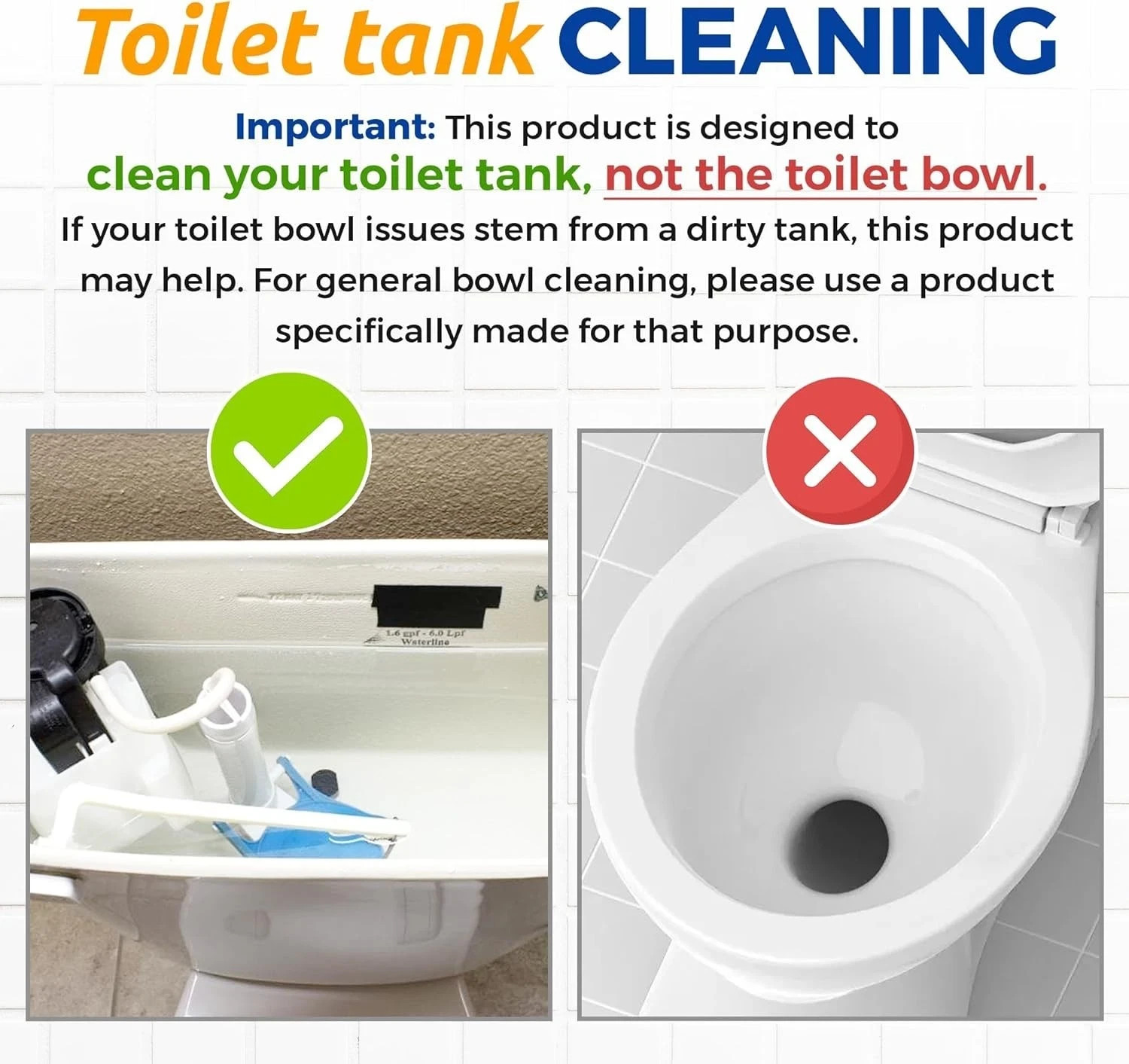 8oz Toilet Tank Cleaner – Septic Safe, No Scrubbing, Tough on Hard Water Stains