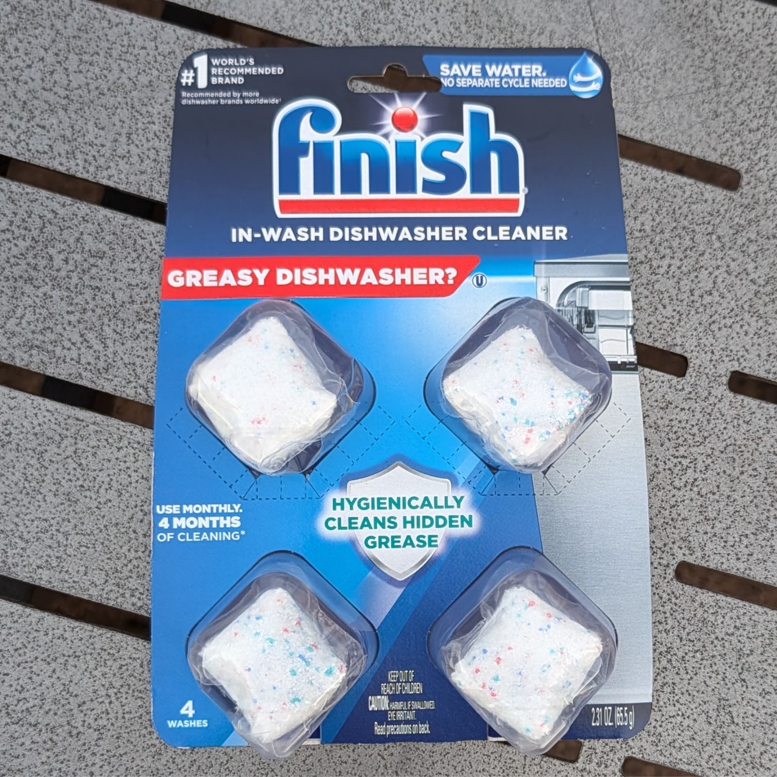 Finish In Wash Dishwasher Cleaner Tablets 4 Count – Deep Clean