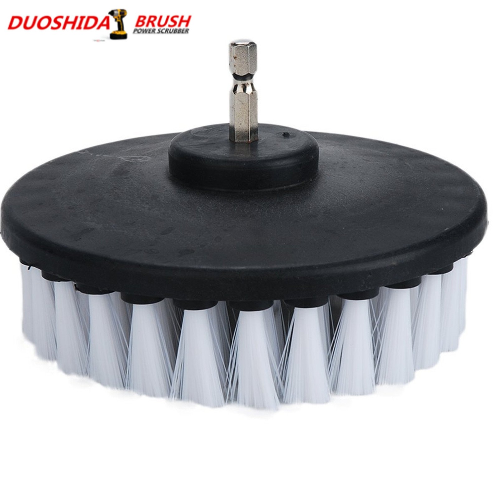 5in 3 Piece Soft, Medium and Stiff Power Scrubbing Brush Drill Attachment for…