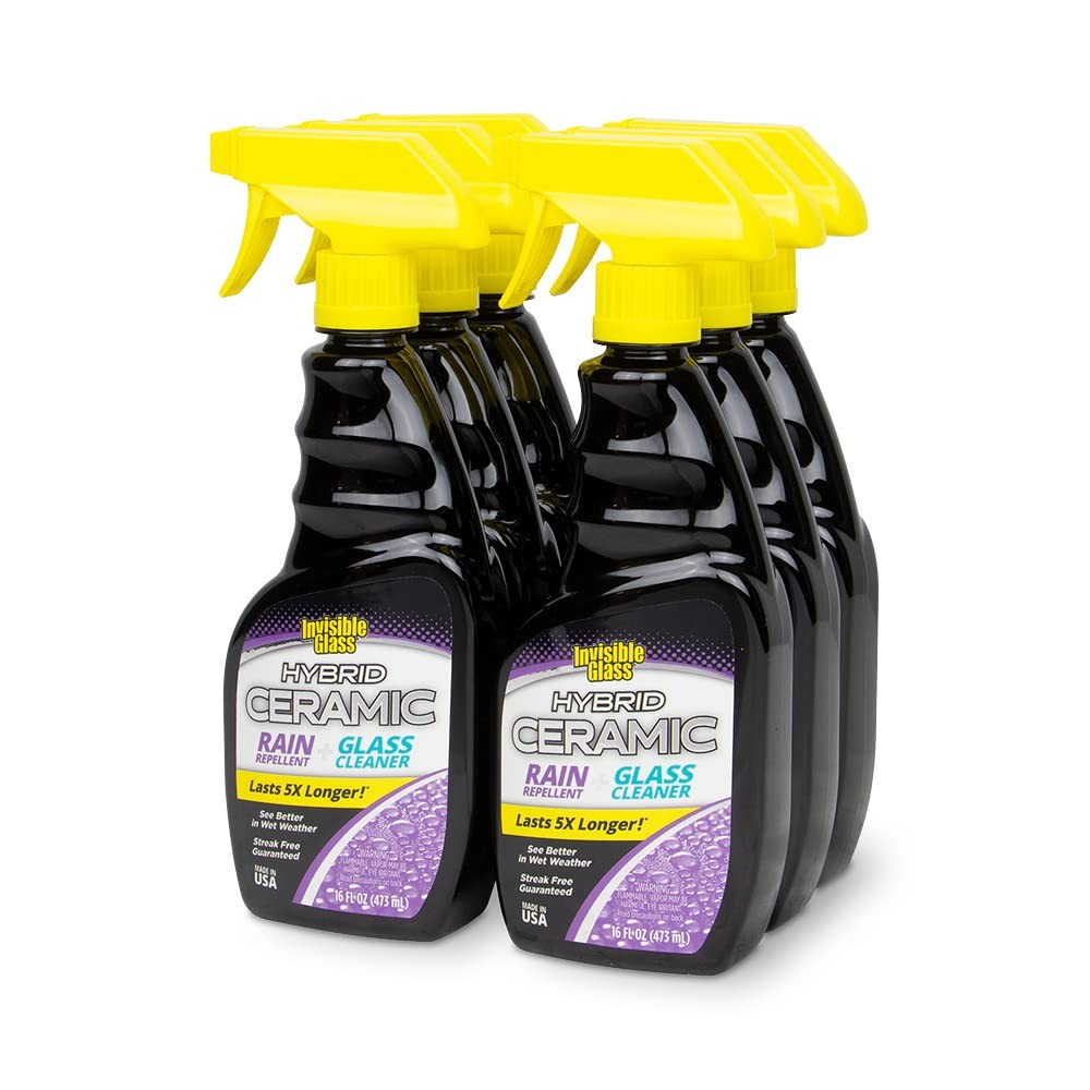 Hybrid Ceramic Rain Repellent & Glass Cleaner for Car Windows 16 fl oz 6