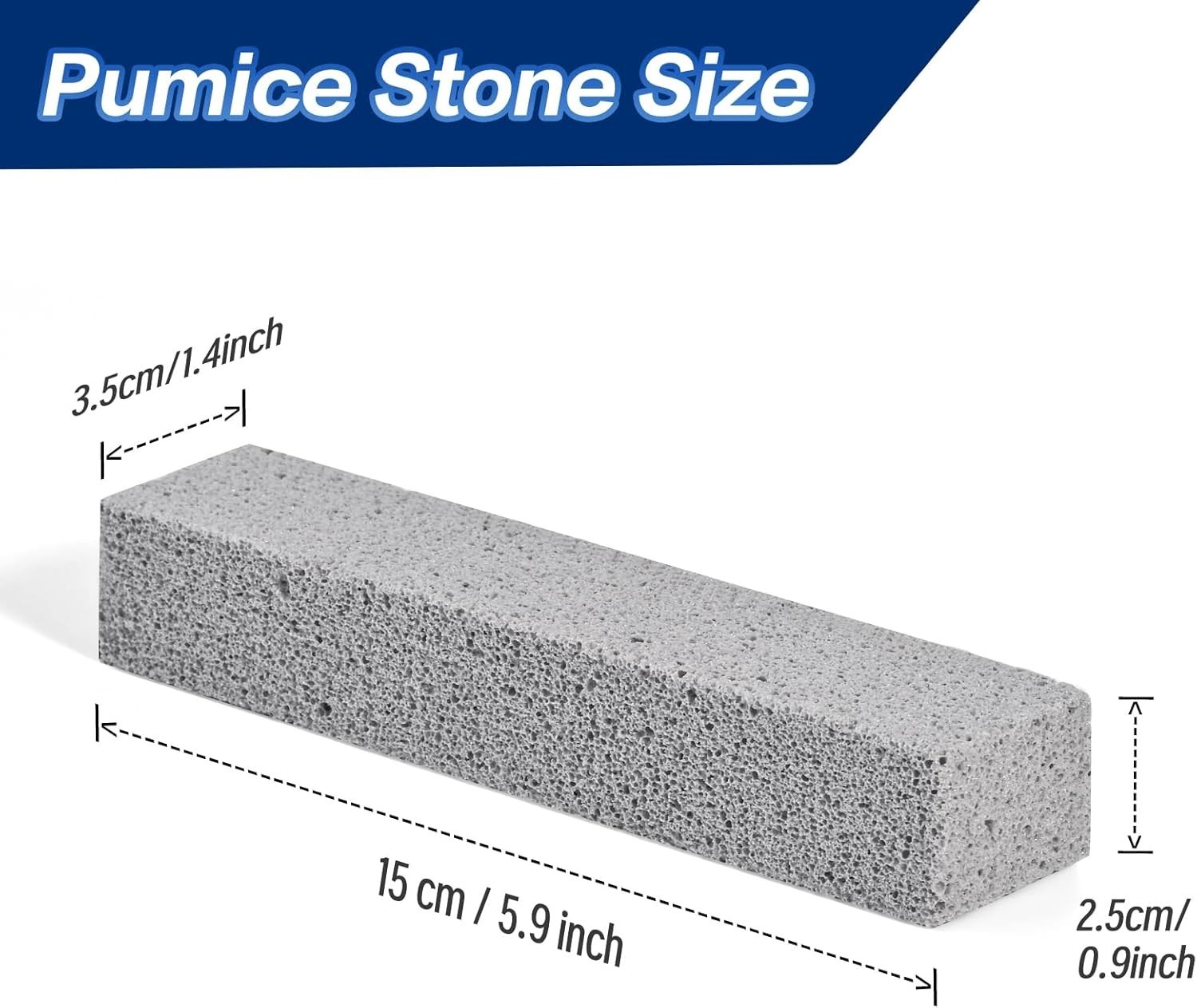 1/6 Pack Pumice Stone for Toilet Cleaning Bowl Stick Powerfully Cleans Hard Wat