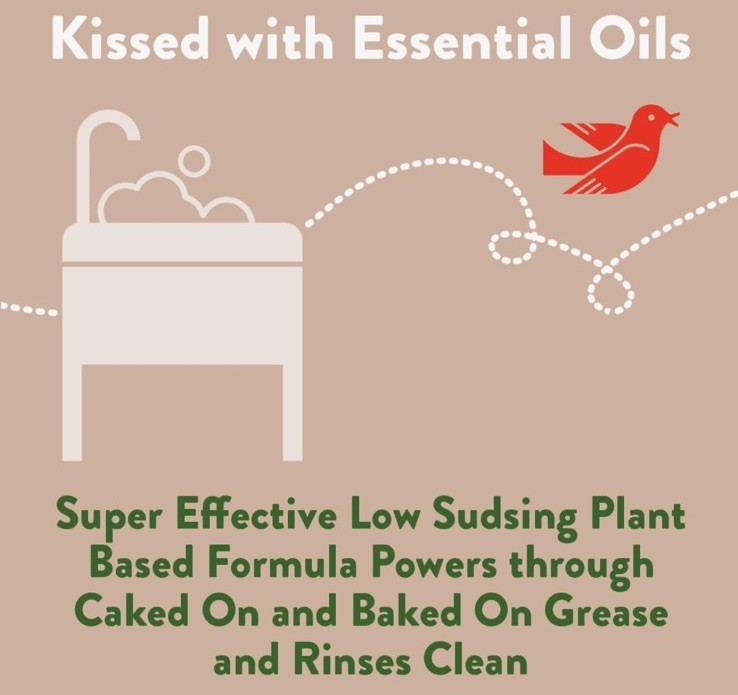 Rebel Green Super Deluxe Dish Soap Natural & Sustainable Chai Tea Scent 16oz