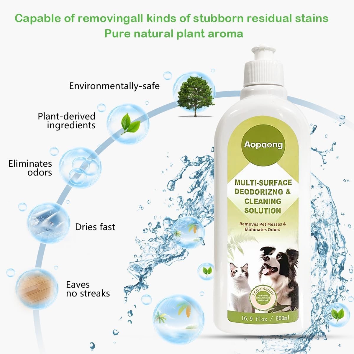 Multi-Surface Floor Cleaning Solution Household Floor Cleaner Care for All Ro…