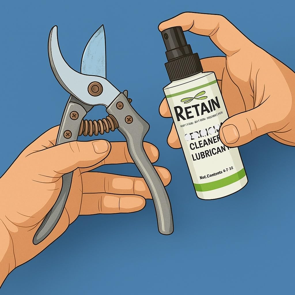 RETAIN Organic Pruning Tool Cleaner, No Rust & Lubricant 4 oz 3 Pack
