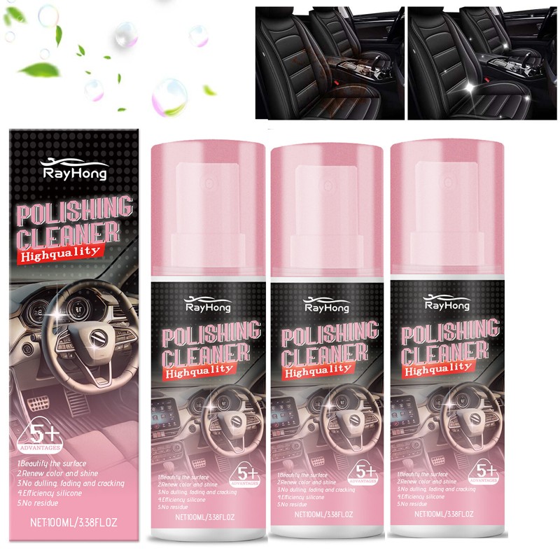 1-5x Polishing Cleaner Cars Interior Car Interior Detailer & Cleaner 100ml☆