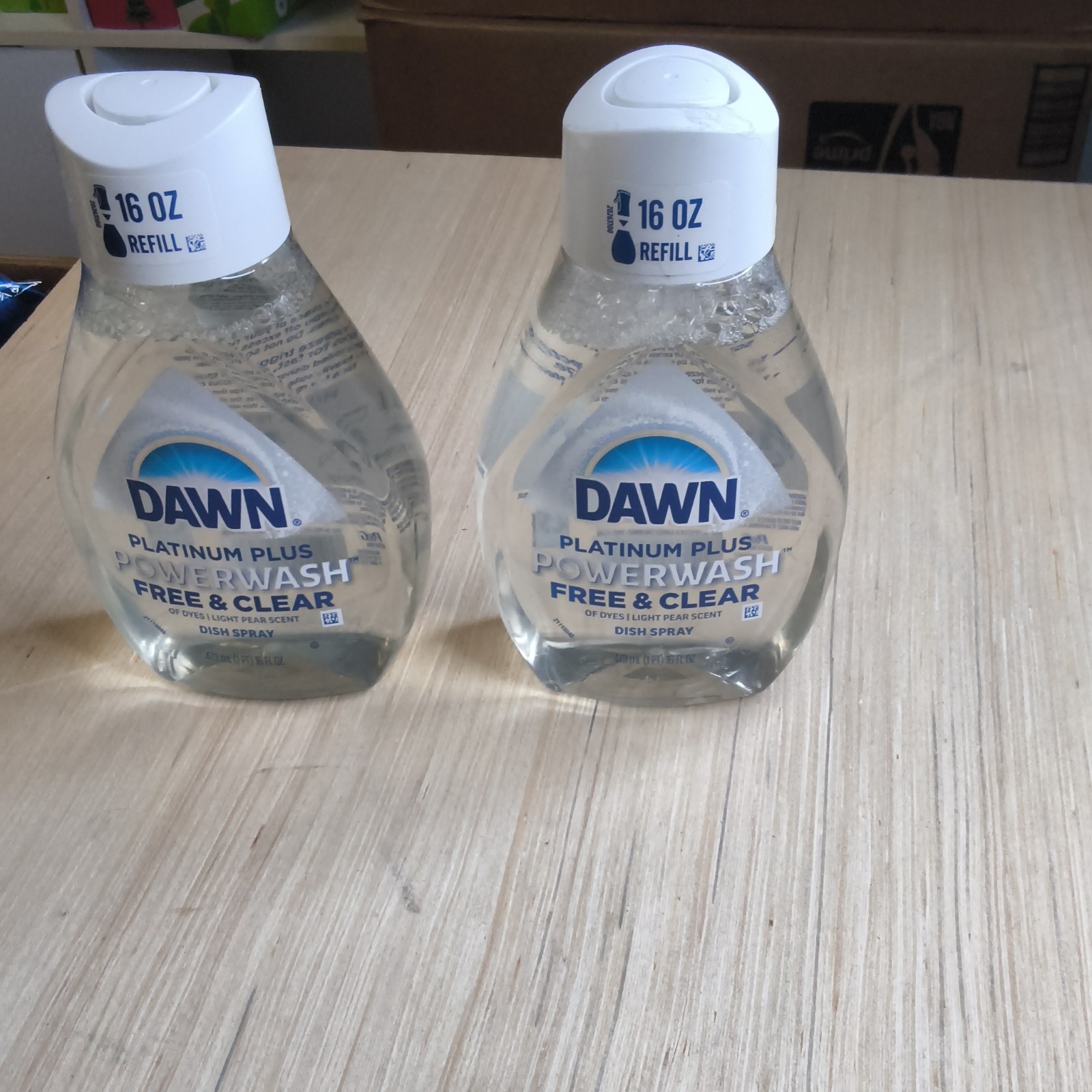 Dawn Platinum Plus Powerwash Free & Clear Dish Spray 2 Pack Light Pear Scent