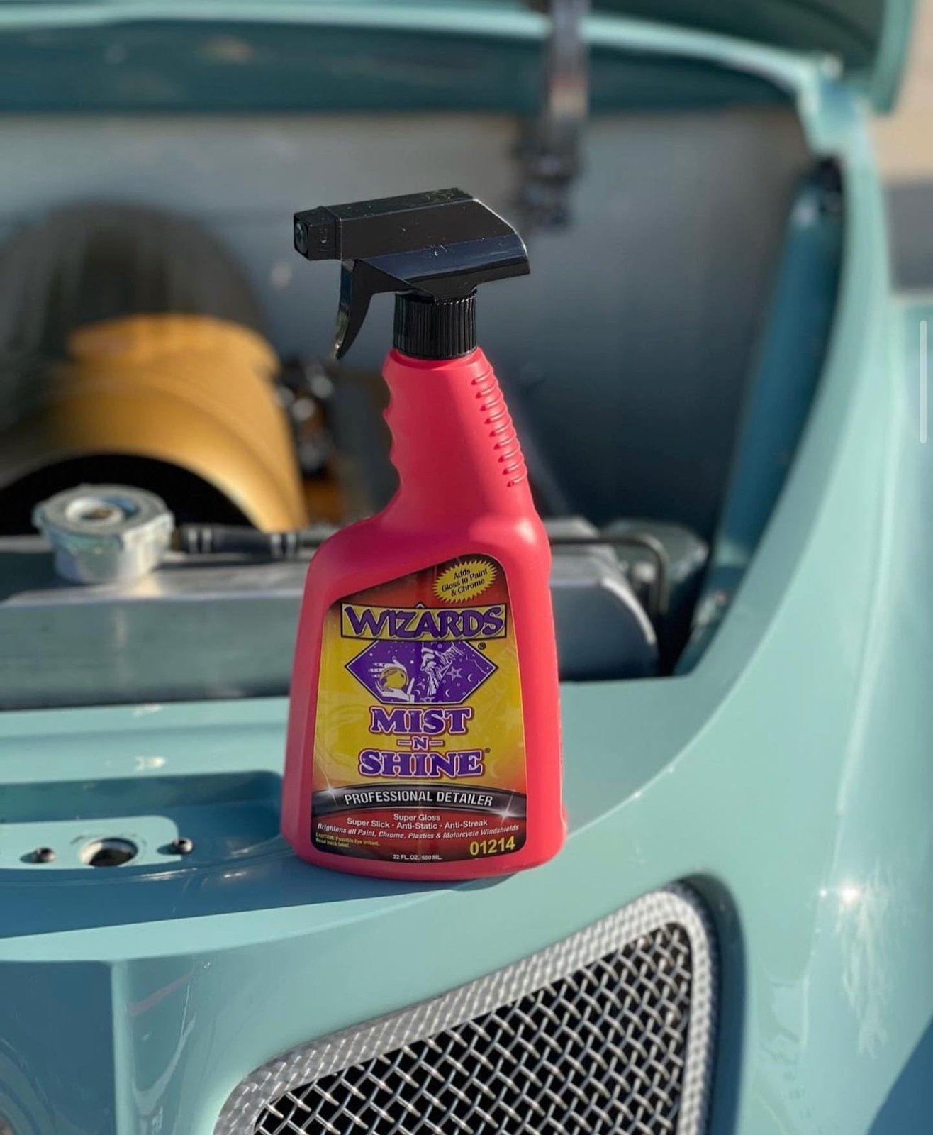 Wizards Mist-N-Shine Professional Detailer Glass Cleaner Scratch Remover 22 oz