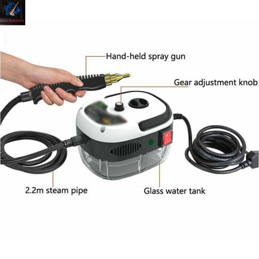 2500W High Pressure Steam Cleaner Machine Portable Cleaning Machine for Home Car