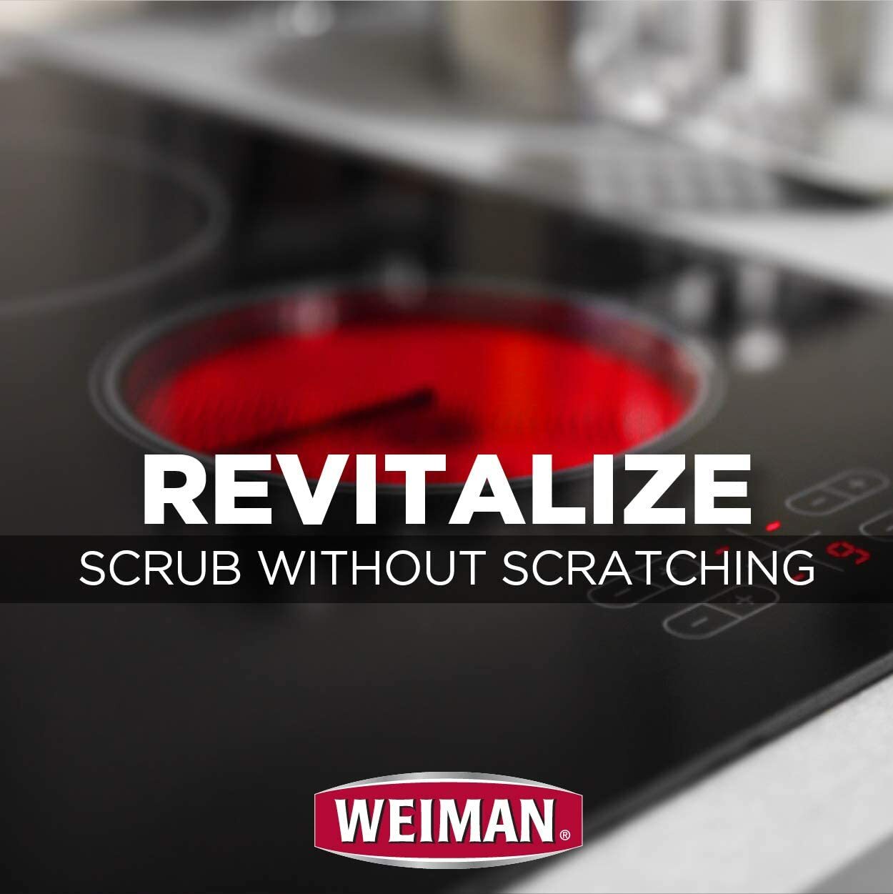 Weiman No Scratch Induction Glass Ceramic Stove Cooktop Cleaner & Polish, 20 oz
