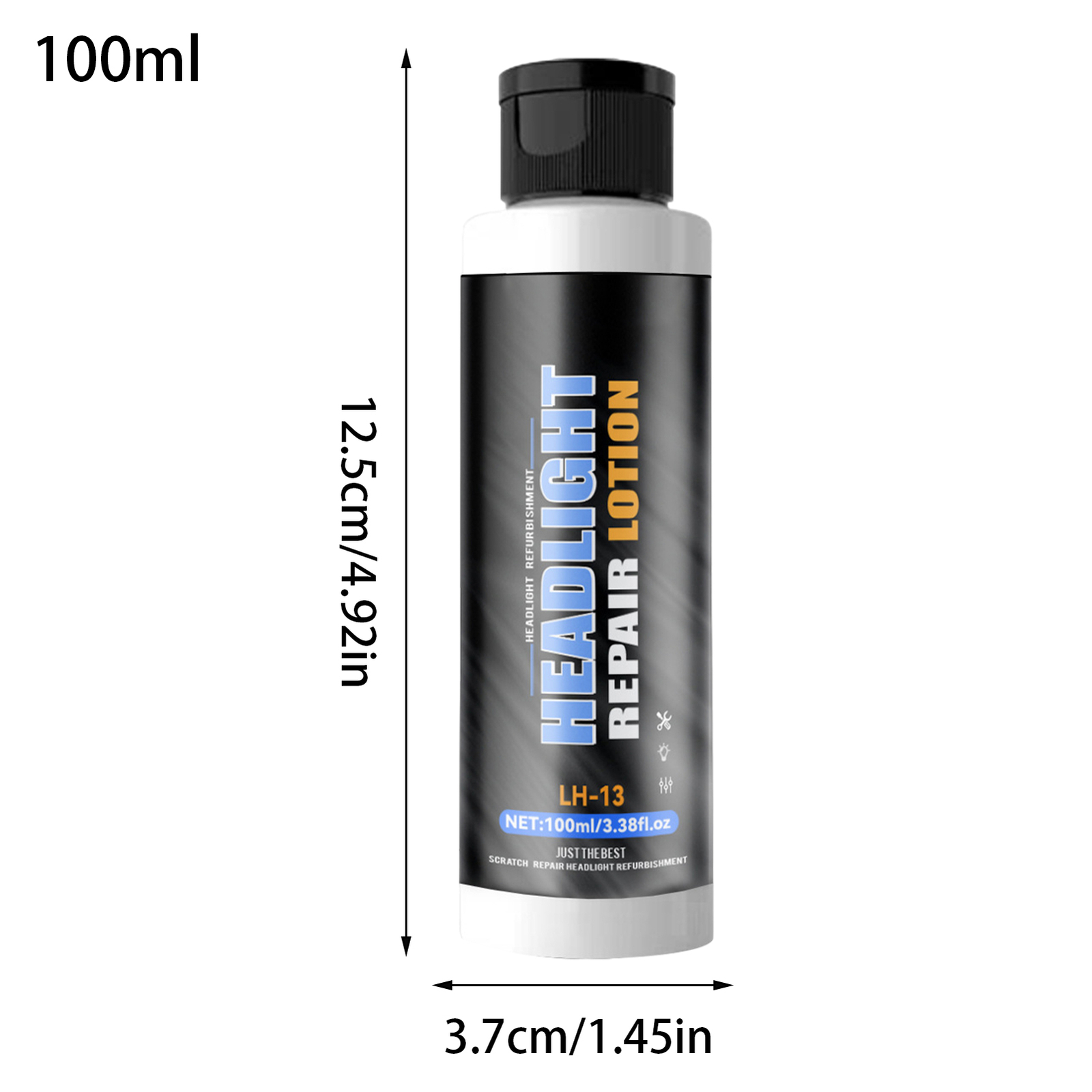 Pro Car Headlight Lens Restoration Repair Kit Polish Cleaner Cleaning Tool 100ml