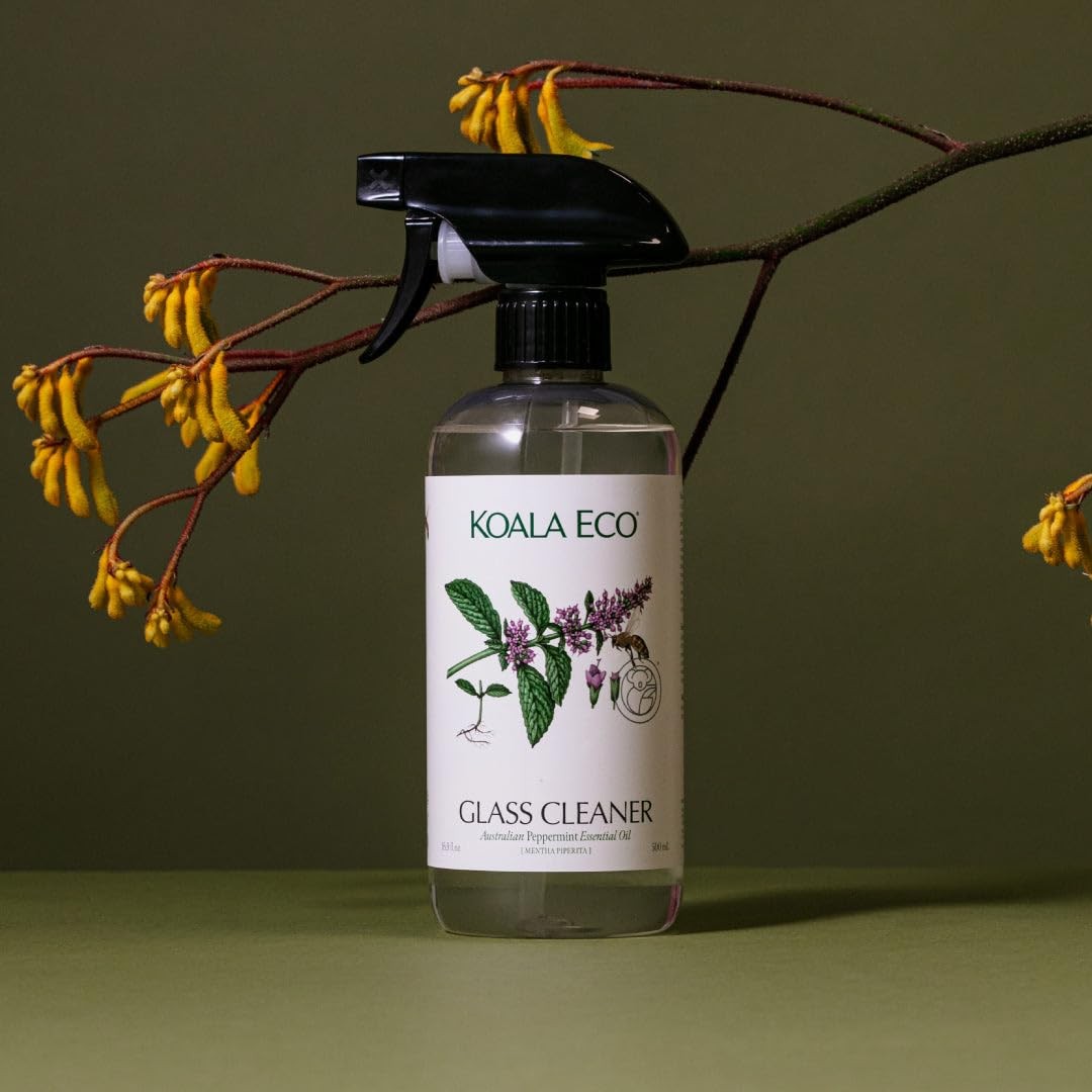 Glass Cleaner – with Australian Peppermint Essential Oil – 16oz