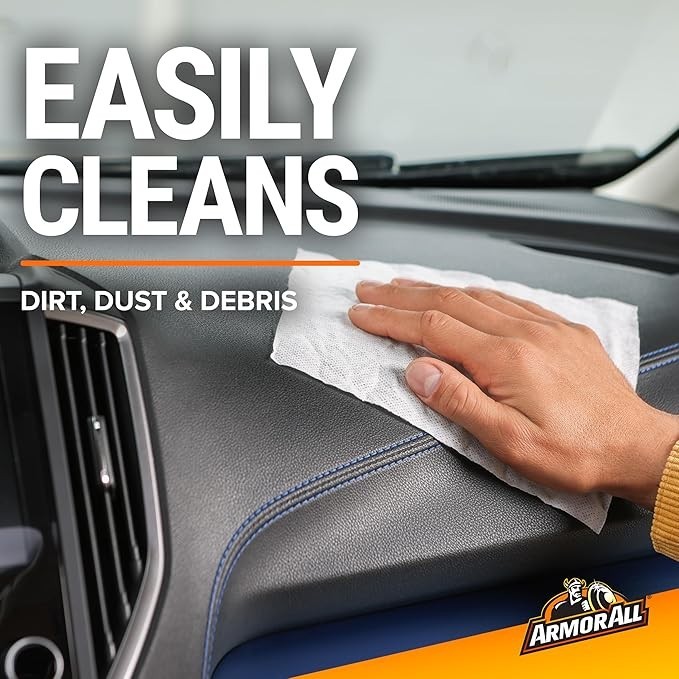 Original Protectant Wipes by Armor All, Car Interior Cleaner Wipes, 30 Count …