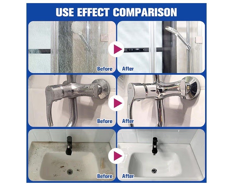 Jue Fish Bathroom Descaler Foam Spray 60 ml Fresh Clean Fast Acting Easy Use