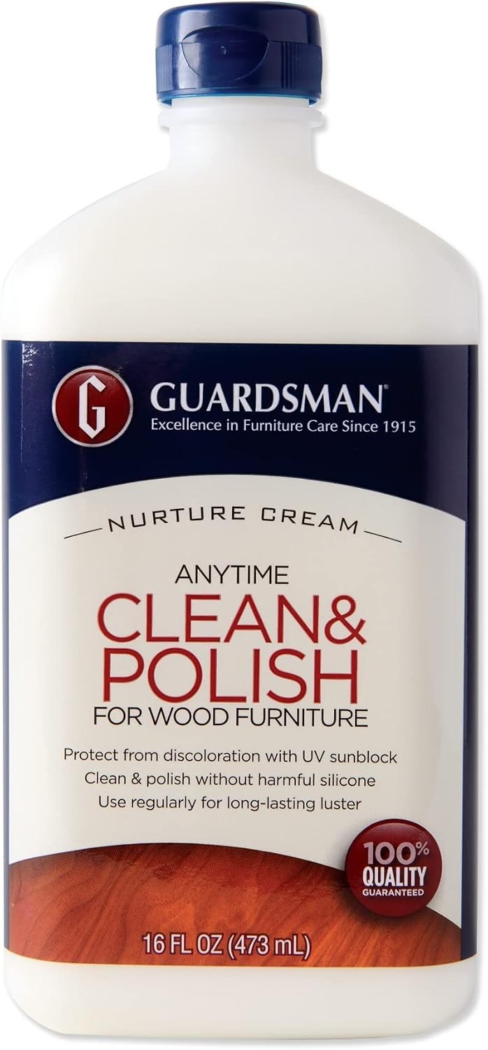 Clean & Polish For Wood Furniture – Cream Polish 16.9 oz – Silicone Free, UV …