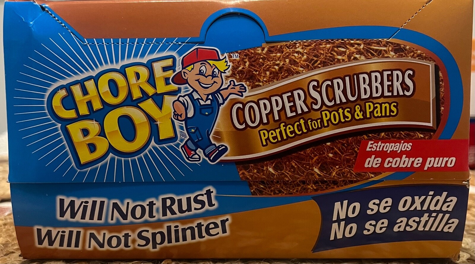 6-Pack Chore Boy Copper Scrubbers Scrubbing Pads, For Pots Pans Stoves & More